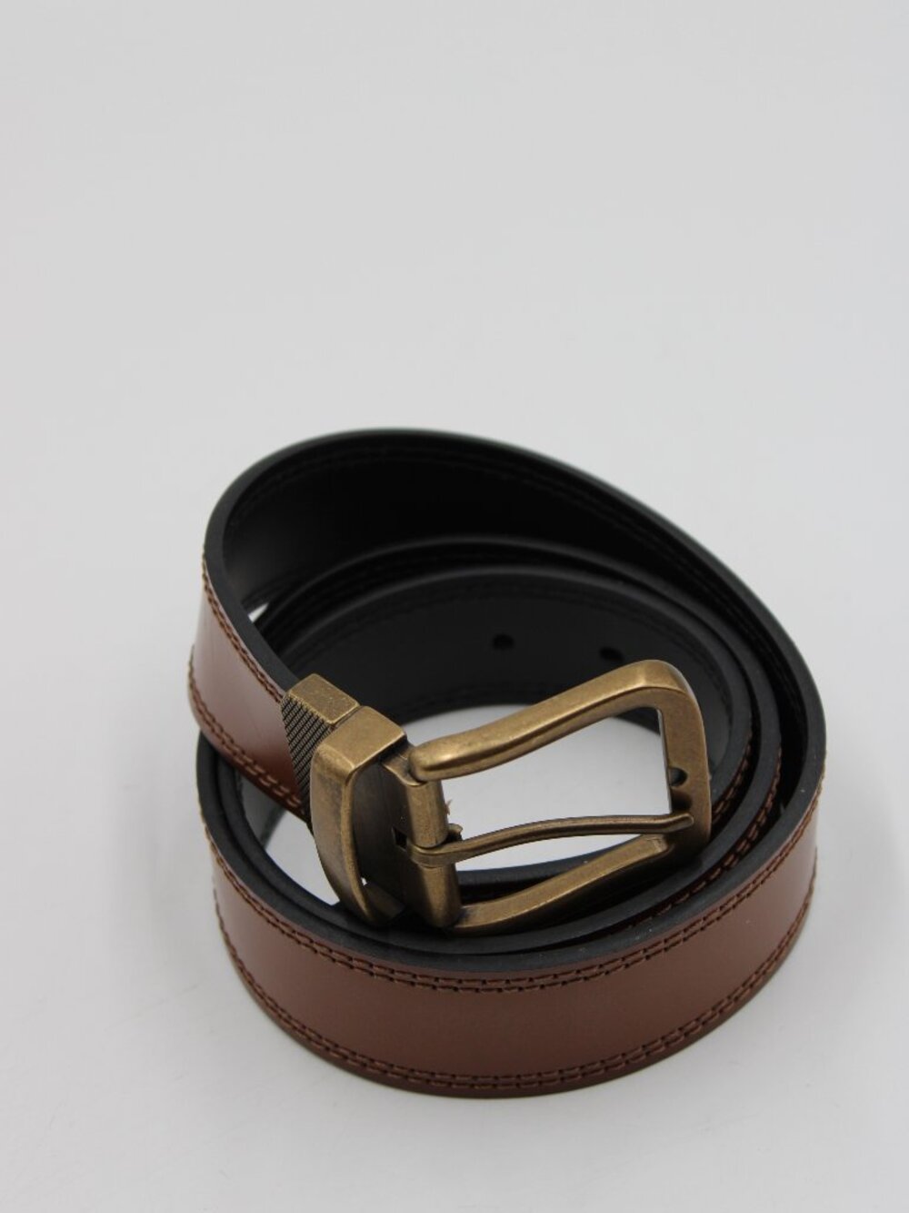 Cremieux Reversible Leather Belt Black Brown Size 40 Dress Work 1.5" Wide